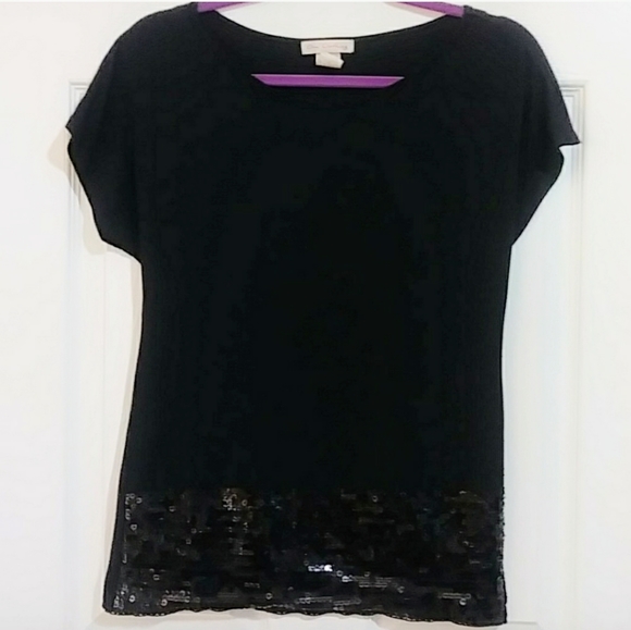 Black Sequins Shirt - Picture 1 of 7